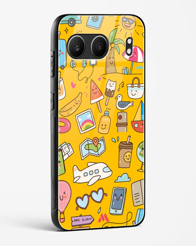 Vintage Travel Glass Case Phone Cover (OnePlus)