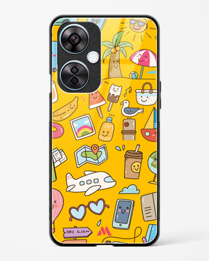 Vintage Travel Glass Case Phone Cover (OnePlus)