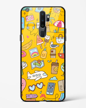 Vintage Travel Glass Case Phone Cover (Oppo)