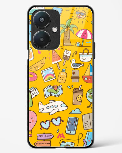 Vintage Travel Glass Case Phone Cover (Oppo)