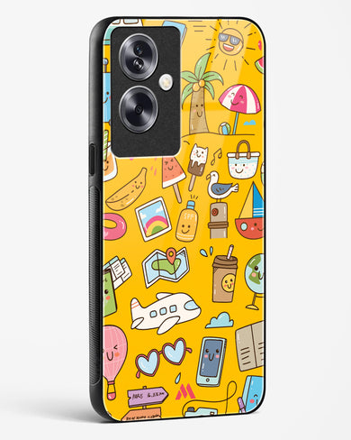 Vintage Travel Glass Case Phone Cover (Oppo)