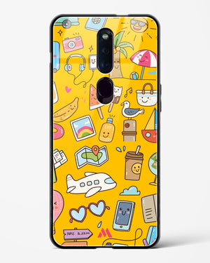 Vintage Travel Glass Case Phone Cover (Oppo)