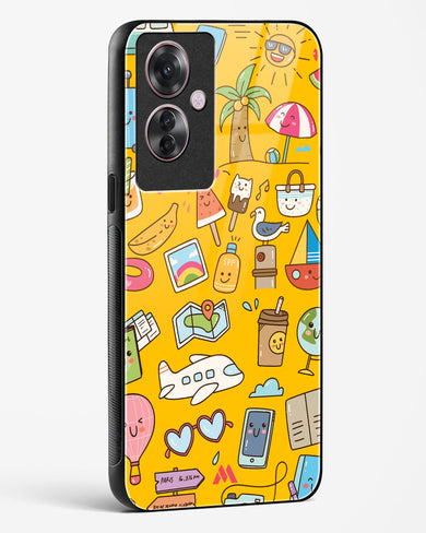 Vintage Travel Glass Case Phone Cover (Oppo)