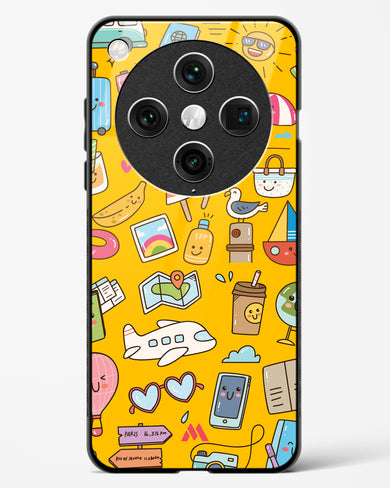 Vintage Travel Glass Case Phone Cover (Oppo)