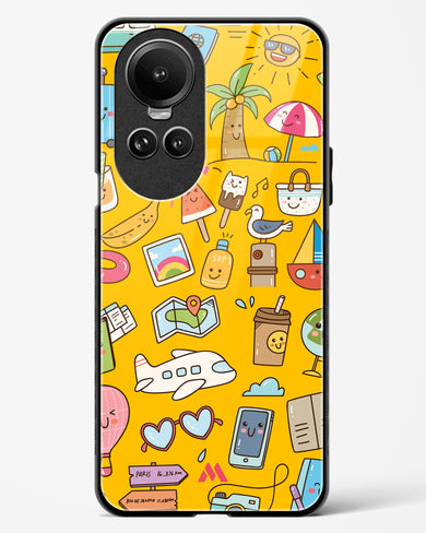 Vintage Travel Glass Case Phone Cover (Oppo)