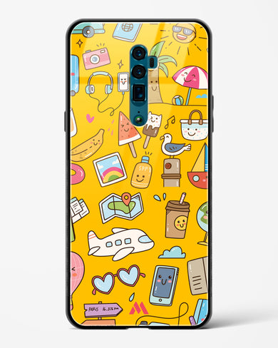 Vintage Travel Glass Case Phone Cover (Oppo)