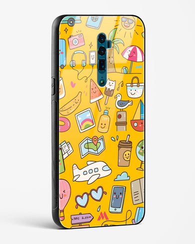 Vintage Travel Glass Case Phone Cover (Oppo)