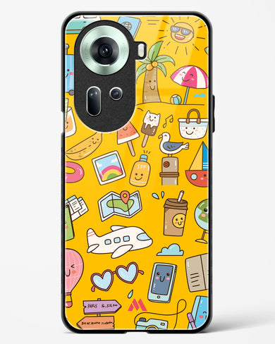 Vintage Travel Glass Case Phone Cover (Oppo)