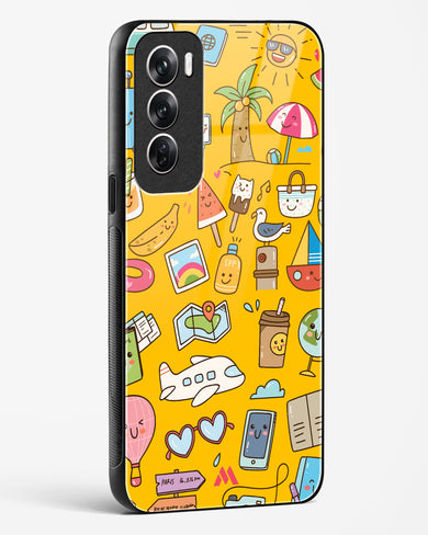 Vintage Travel Glass Case Phone Cover (Oppo)