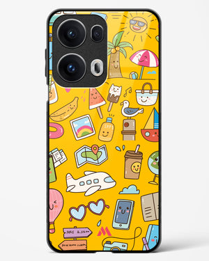 Vintage Travel Glass Case Phone Cover (Oppo)