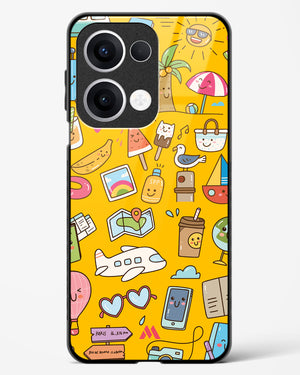 Vintage Travel Glass Case Phone Cover (Oppo)