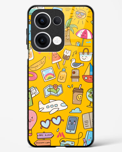 Vintage Travel Glass Case Phone Cover (Oppo)