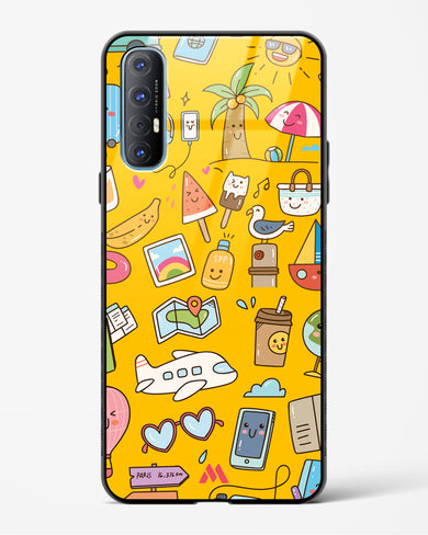 Vintage Travel Glass Case Phone Cover (Oppo)