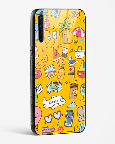 Vintage Travel Glass Case Phone Cover (Oppo)