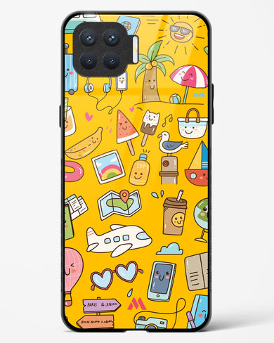 Vintage Travel Glass Case Phone Cover (Oppo)