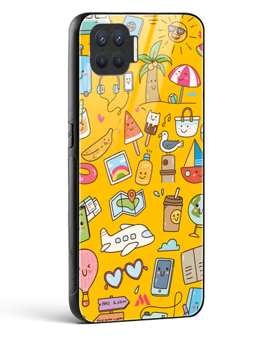 Vintage Travel Glass Case Phone Cover (Oppo)