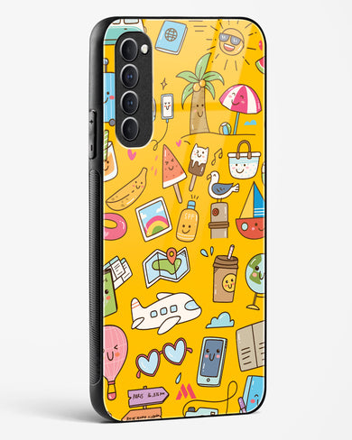 Vintage Travel Glass Case Phone Cover (Oppo)