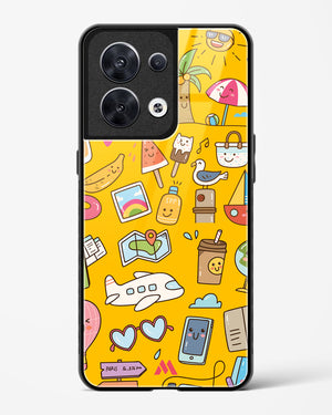 Vintage Travel Glass Case Phone Cover (Oppo)