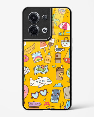 Vintage Travel Glass Case Phone Cover (Oppo)