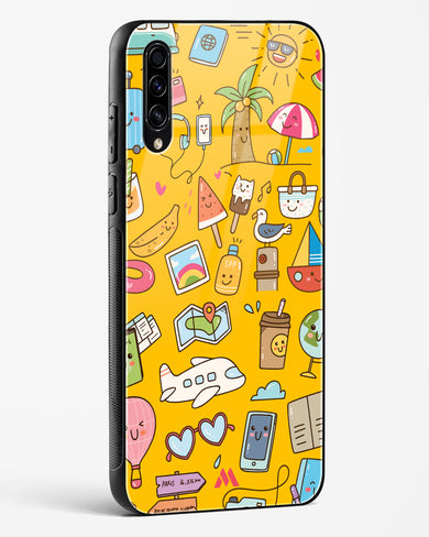 Vintage Travel Glass Case Phone Cover (Samsung)