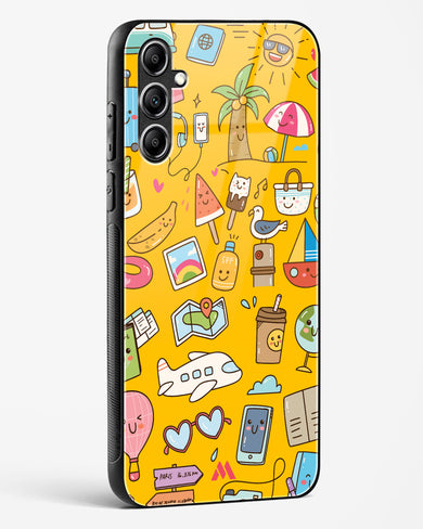 Vintage Travel Glass Case Phone Cover (Samsung)