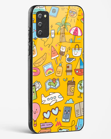 Vintage Travel Glass Case Phone Cover (Samsung)