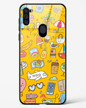 Vintage Travel Glass Case Phone Cover (Samsung)