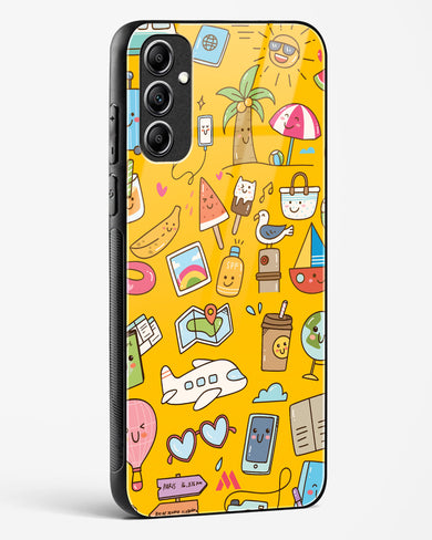 Vintage Travel Glass Case Phone Cover (Samsung)