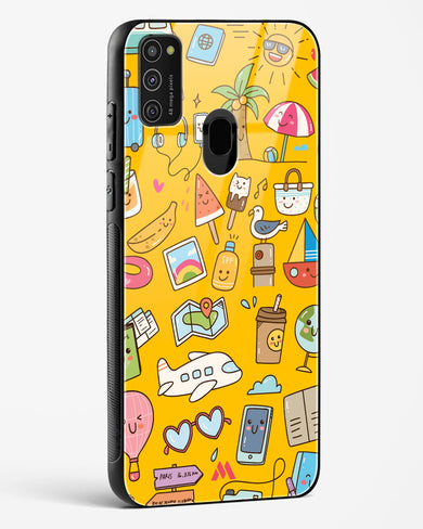 Vintage Travel Glass Case Phone Cover (Samsung)