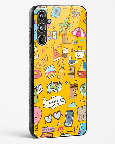 Vintage Travel Glass Case Phone Cover (Samsung)
