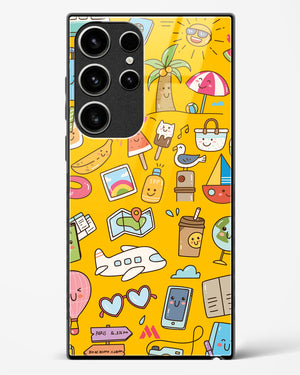 Vintage Travel Glass Case Phone Cover (Samsung)