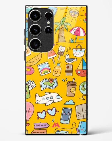 Vintage Travel Glass Case Phone Cover (Samsung)