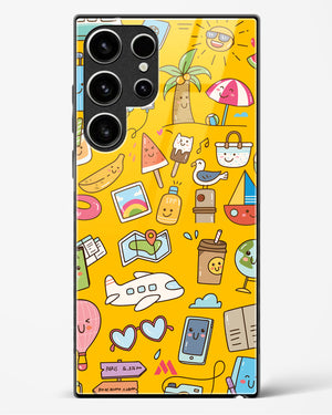 Vintage Travel Glass Case Phone Cover (Samsung)