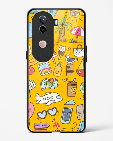 Vintage Travel Glass Case Phone Cover (Vivo)