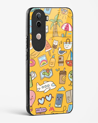 Vintage Travel Glass Case Phone Cover (Vivo)