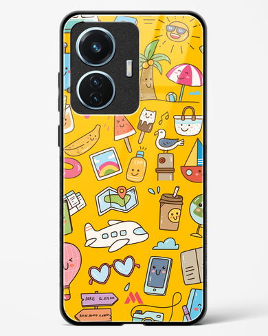 Vintage Travel Glass Case Phone Cover (Vivo)