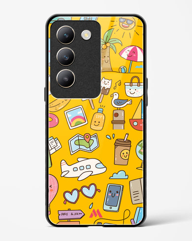Vintage Travel Glass Case Phone Cover (Vivo)