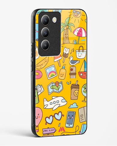 Vintage Travel Glass Case Phone Cover (Vivo)