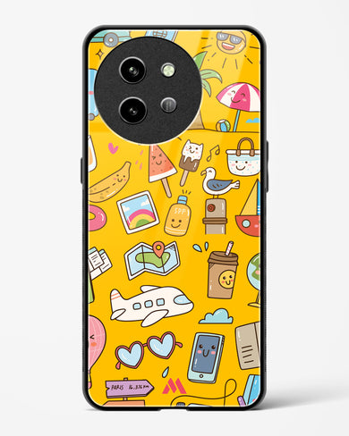 Vintage Travel Glass Case Phone Cover (Vivo)