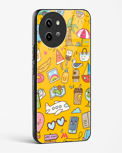 Vintage Travel Glass Case Phone Cover (Vivo)
