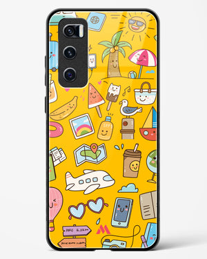 Vintage Travel Glass Case Phone Cover (Vivo)