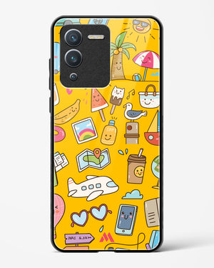 Vintage Travel Glass Case Phone Cover (Vivo)