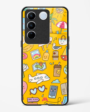 Vintage Travel Glass Case Phone Cover (Vivo)