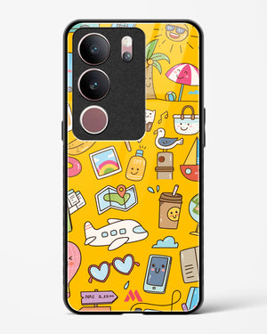 Vintage Travel Glass Case Phone Cover (Vivo)