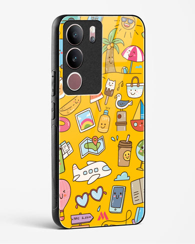 Vintage Travel Glass Case Phone Cover (Vivo)