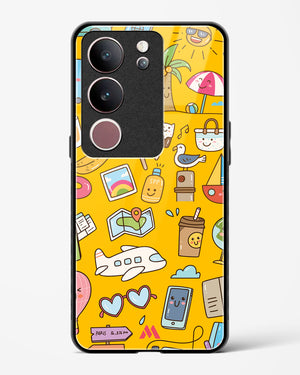 Vintage Travel Glass Case Phone Cover (Vivo)