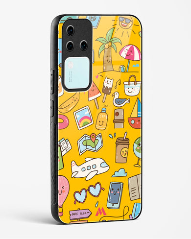 Vintage Travel Glass Case Phone Cover (Vivo)