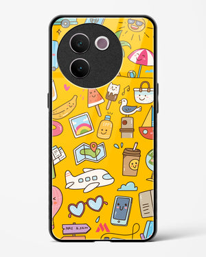 Vintage Travel Glass Case Phone Cover (Vivo)