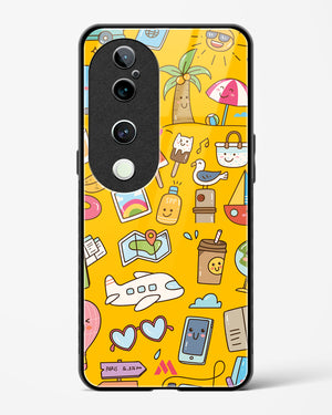 Vintage Travel Glass Case Phone Cover (Vivo)