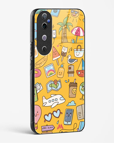 Vintage Travel Glass Case Phone Cover (Vivo)